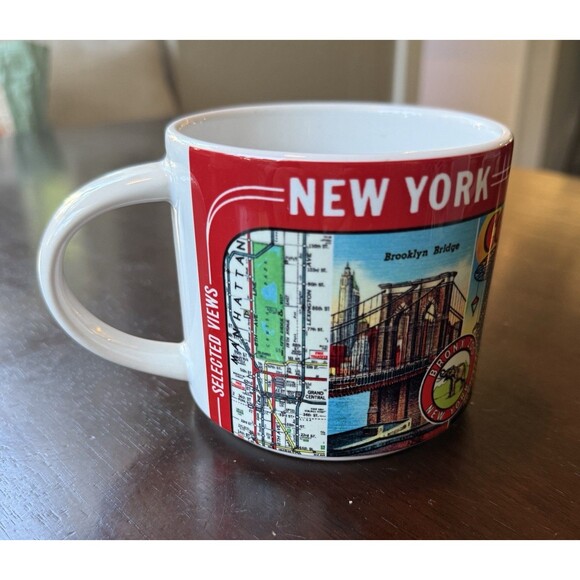 Cavallini & Co., Vintage New York Sites Ceramic Coffee Mug, 14 oz - Picture 4 of 7